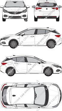 Opel Astra, 2019–2021 (Opel_546)