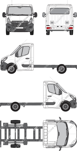 Opel Movano, Chassis for superstructures, L2H1, single cab (2019)