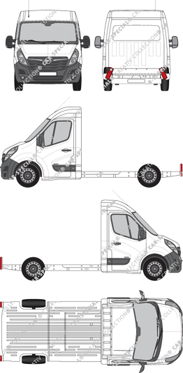 Opel Movano platform chassis, 2019–2021 (Opel_622)