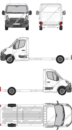 Opel Movano platform chassis, 2019–2021 (Opel_623)