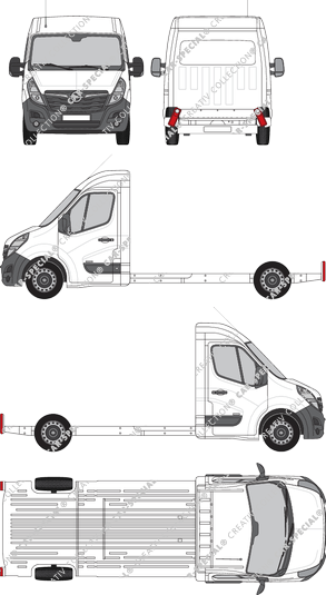 Opel Movano châssis da piattaforma, 2019–2021 (Opel_624)