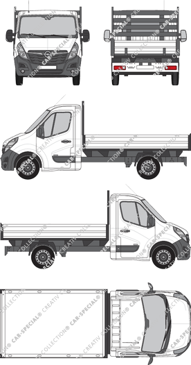 Opel Movano, camión basculador, L2H1, cabina individual (2019)