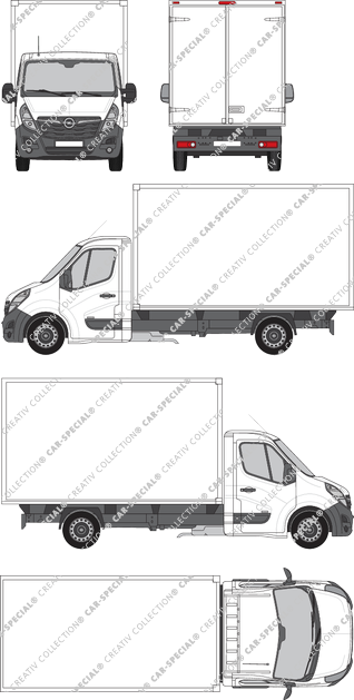 Opel Movano, Box bodies, L3H1, single cab (2019)