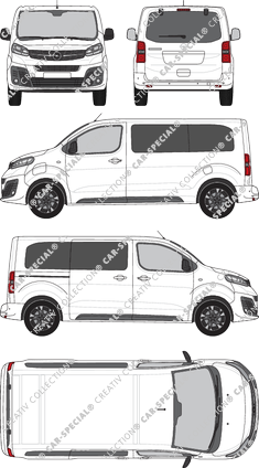 Opel Zafira-e Life, Kombi, M, Rear Flap, 1 Sliding Door (2020)