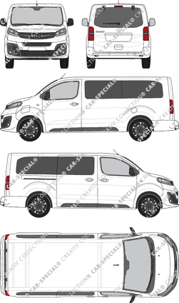 Opel Zafira-e Life, Station wagon, L, Rear Flap, 1 Sliding Door (2020)