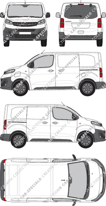 Opel Vivaro-e Cargo, van/transporter, S, rear window, Rear Flap, 2 Sliding Doors (2020)