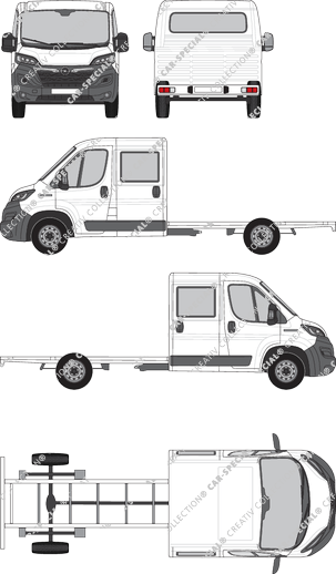 Opel Movano Chasis para superestructuras, 2021–2024 (Opel_718)