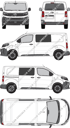 Opel Vivaro Electric Cargo, Kastenwagen, Heck verglast, Rear Wing Doors, 1 Sliding Door (2024)