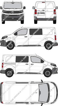 Opel Vivaro Electric Cargo, Kastenwagen, Rear Wing Doors, 1 Sliding Door (2024)