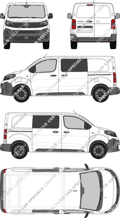 Opel Vivaro Electric Cargo, Kastenwagen, Rear Wing Doors, 2 Sliding Doors (2024)