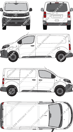 Opel Vivaro Electric Cargo, van/transporter, rear window, Rear Flap, 1 Sliding Door (2024)