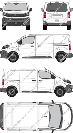 Opel Vivaro Electric Cargo, Kastenwagen, Heck verglast, Rear Flap, 2 Sliding Doors (2024)