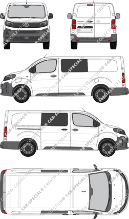 Opel Vivaro Electric Cargo, furgone, Rear Wing Doors, 1 Sliding Door (2024)