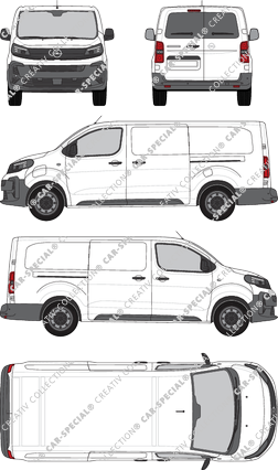 Opel Vivaro Electric Cargo, Kastenwagen, Heck verglast, Rear Wing Doors, 2 Sliding Doors (2024)