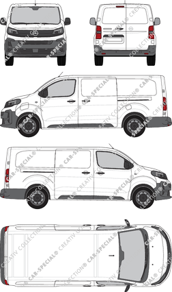 Opel Vivaro Electric Cargo, van/transporter, Rear Wing Doors, 2 Sliding Doors (2024)