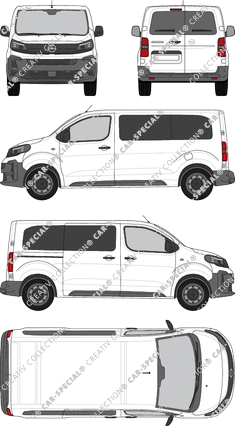 Opel Vivaro, camionnette, Rear Wing Doors, 1 Sliding Door (2024)