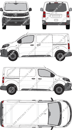 Opel Vivaro Cargo, furgone, vitre arrière, Rear Flap, 2 Sliding Doors (2024)