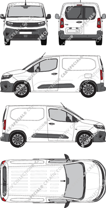 Opel Combo Cargo, Cargo, Kastenwagen, Heck verglast, Rear Wing Doors (2024)