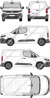 Opel Combo Cargo, Cargo, van/transporter, Rear Wing Doors (2024)