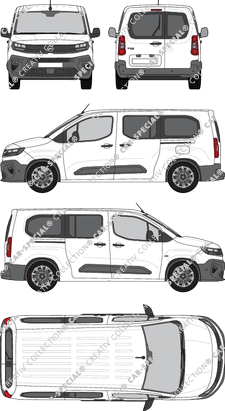 Opel Combo Cargo, Cargo, Hochdachkombi, Rear Wing Doors, 2 Sliding Doors (2024)