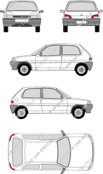 Peugeot 106, 1991–1996 (Peug_001)