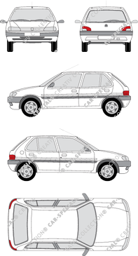 Peugeot 106, 1991–1996 (Peug_005)
