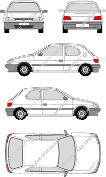 Peugeot 306, 1993–1997 (Peug_012)