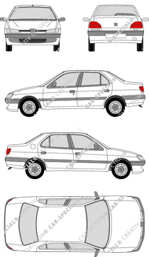 Peugeot 306, 1997–2001 (Peug_013)