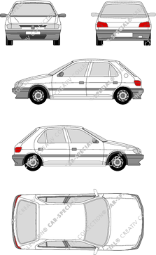 Peugeot 306, 1993–1997 (Peug_014)