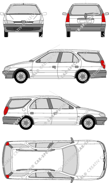 Peugeot 306 Break, 1997–2002 (Peug_015)