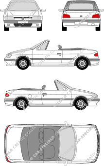 Peugeot 306, cabriolet, 2 Doors