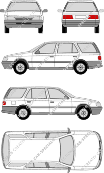 Peugeot 405 Break, Break, 5 Doors