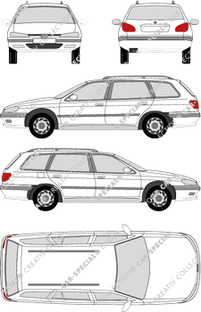 Peugeot 406 Break, 1996–2005 (Peug_018)