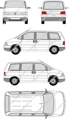 Peugeot 806, station wagon, 5 Doors