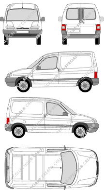 Peugeot Partner, Kastenwagen, Heck verglast (1996)