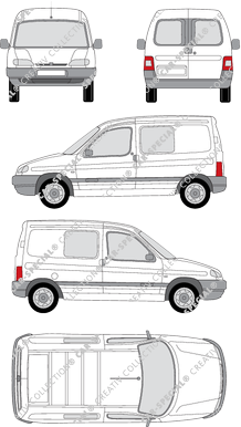 Peugeot Partner, 1996–2002 (Peug_054)