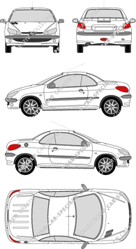 Peugeot 206 Convertible, 2000–2003 (Peug_060)