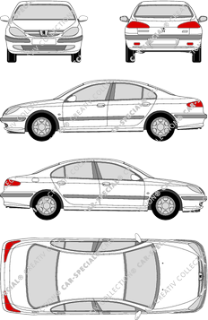 Peugeot 607 Limousine, 2000–2004 (Peug_061)