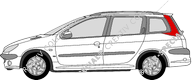 Peugeot 206 SW Station wagon, 2002–2003