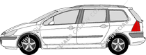 Peugeot 307 Break Station wagon, 2002–2005