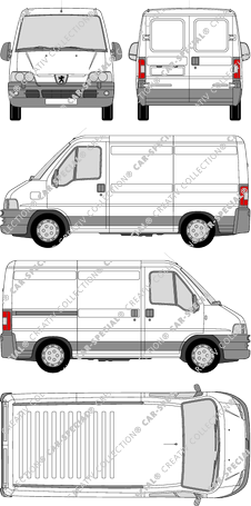 Peugeot Boxer 290 C/330 C, 290 C/330 C, furgone, empattement court, 1 Sliding Door (2002)