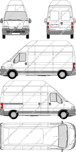 Peugeot Boxer 350 LHS, 350 LHS, furgone, empattement long, 1 Sliding Door (2002)