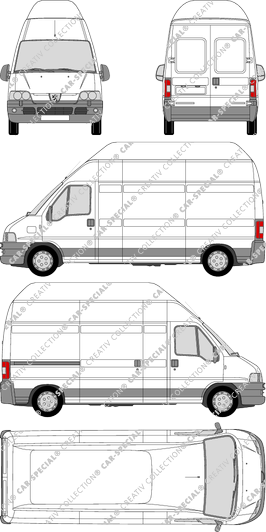 Peugeot Boxer 350 LHS, 350 LHS, Kastenwagen, Radstand lang, 1 Sliding Door (2002)