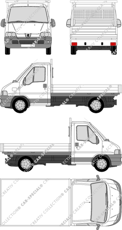 Peugeot Boxer 330 M/350 M, 330 M/350 M, platform, intermediate, single cab (2002)