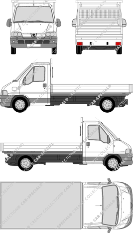 Peugeot Boxer 330 L/350 L, 330 L/350 L, Pritsche, lang, Einzelkabine (2002)