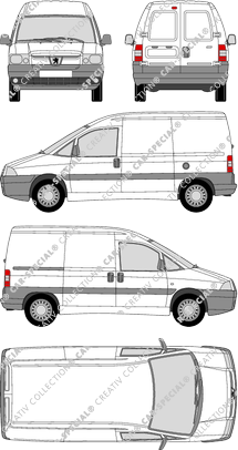 Peugeot Expert, van/transporter, 1 Sliding Door (2004)