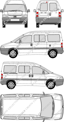 Peugeot Expert minibus, 2004–2007 (Peug_142)