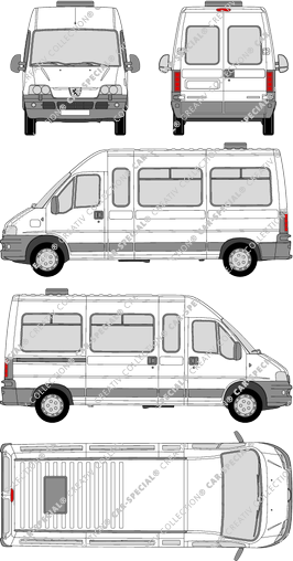 Peugeot Boxer 14 asientos, 14 asientos, bus (2004)