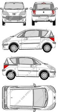 Peugeot 1007, 2005–2009 (Peug_146)