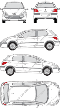 Peugeot 307 Kombilimousine, 2005–2009 (Peug_149)